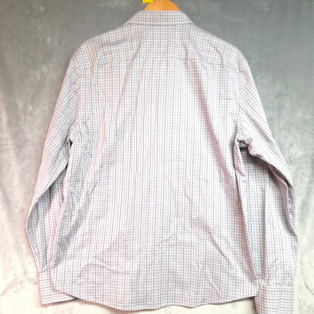 UNTUCKit Button Down Shirt Mens XL Blue Plaid Slim Fit Wrinkle Free Cotton - Picture 8 of 8